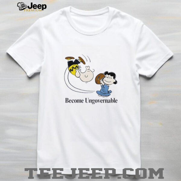 Charlie Brown and Lucy van Pelt Become Ungovernable Football shirt
