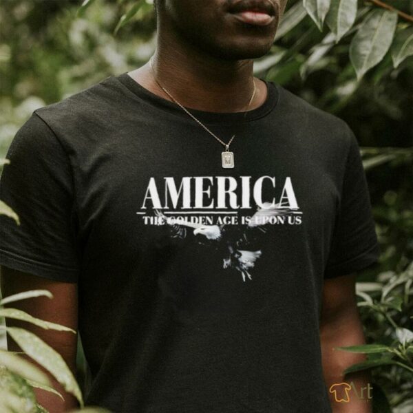 Charlie Kirk wearing America the golden age is upon us shirt