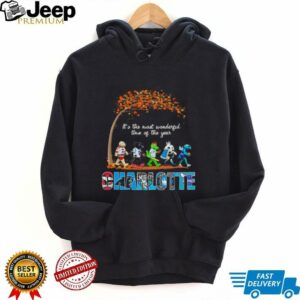 Charlotte Sports Teams Mascot Sir Purr & Beatles Abbey Road “It’s The Most Wonderful Time Of The Year” Shirt – NFL Panther Mascot Holiday Music Tee
