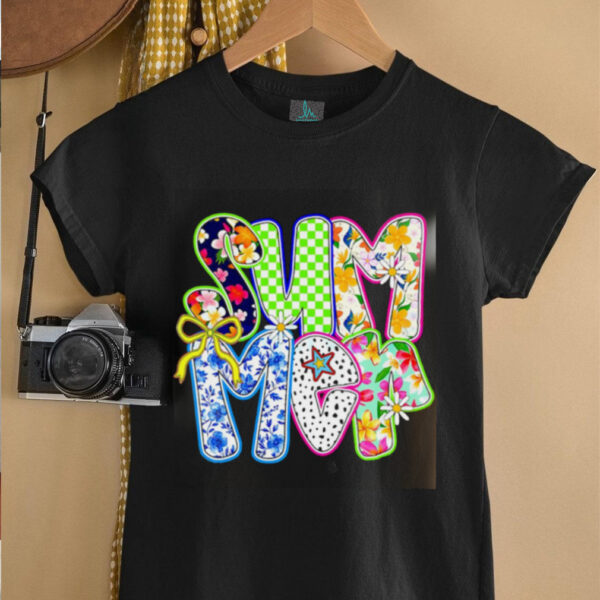 Chic Summer Floral Bow shirt