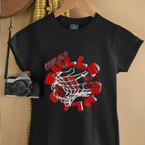 Chicago Bulls Windy City Basketball Hoop Slam Dunk Graphic Shirt