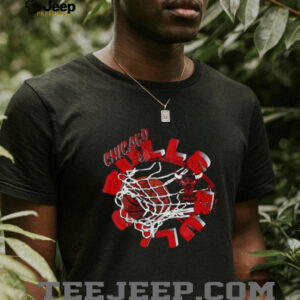 Chicago Bulls Windy City Basketball Hoop Slam Dunk Graphic Shirt3