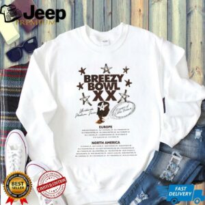 Chris Brown Breezy Bowl XX Tour 2 sided 20 years of Chris Brown shirt1