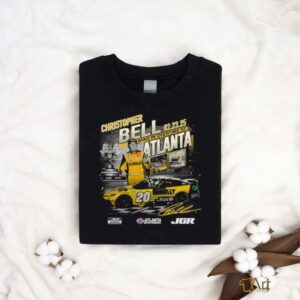 Christopher Bell Checkered Flag Sports Black 2025 Ambetter Health 400 Race Winner T Shirt2