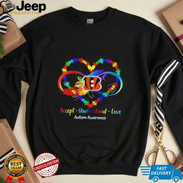 Cincinnati Bengals Accept Understand Love Autism Awareness 2025 Shirt