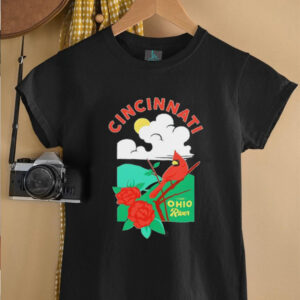 Cincinnati the Ohio river cardinal T shirt