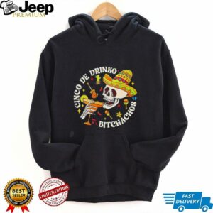 Cinco De Drinko Bitchachos Print Baseball shirt