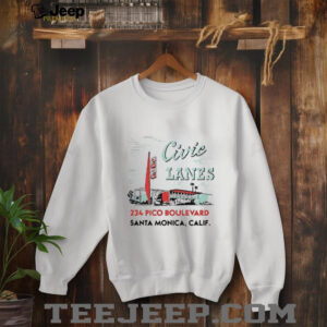 Civic Lanes 234 Pico Boulevard Santa Monica Calif shirt