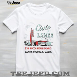 Civic Lanes 234 Pico Boulevard Santa Monica Calif shirt