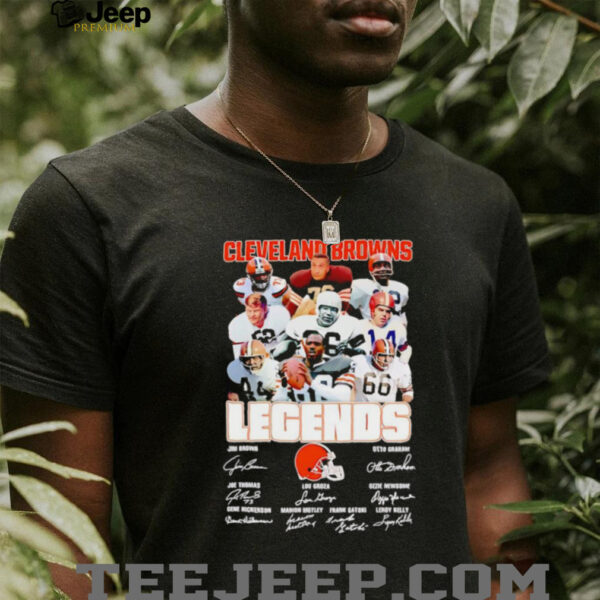 Cleveland Browns Legends players signature shirt