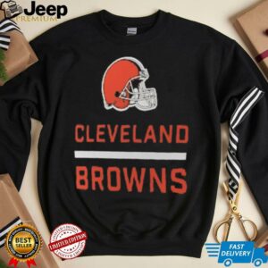 Cleveland Browns Nike Brown Lockup Tri Blend T Shirt1