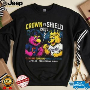 Cleveland Guardians vs. Kansas City Royals Crown vs. Shield 2025 shirt2