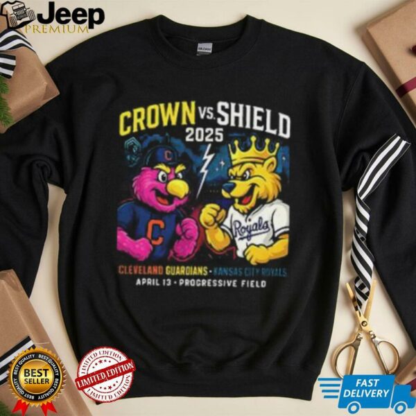 Cleveland Guardians vs. Kansas City Royals Crown vs. Shield 2025 shirt