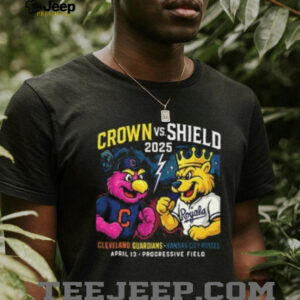 Cleveland Guardians vs. Kansas City Royals Crown vs. Shield 2025 shirt3