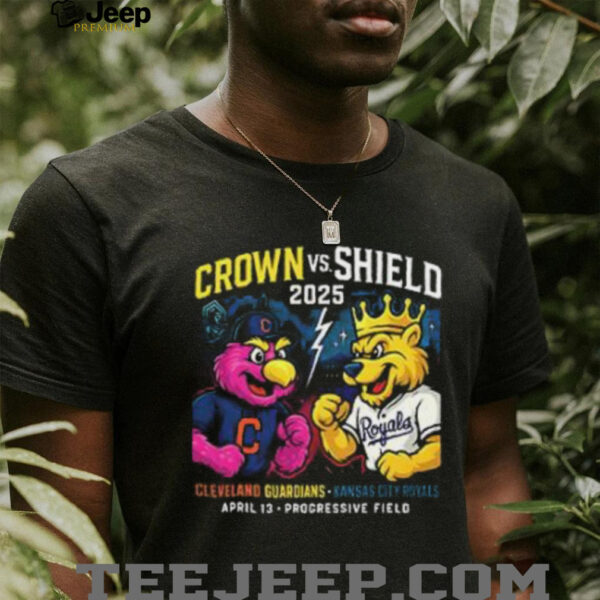 Cleveland Guardians vs. Kansas City Royals Crown vs. Shield 2025 shirt