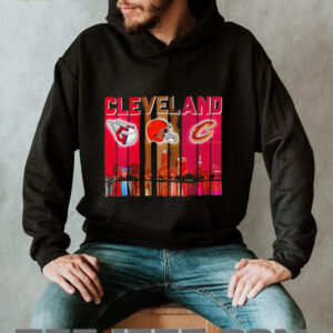Cleveland Guardians x Cleveland Browns x Cleveland Cavaliers night city shirt1