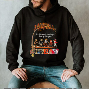Cleveland Sports Teams Mascots & Beatles Abbey Road “It’s The Most Wonderful Time Of The Year” Shirt – Slider & Classic Holiday Music