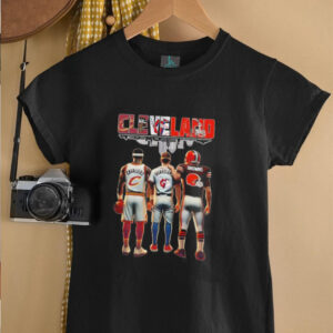 Cleveland sports basketball baseball and football players unisex t shirt 13