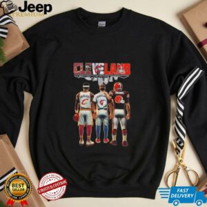 Cleveland sports basketball baseball and football players unisex t shirt (2)