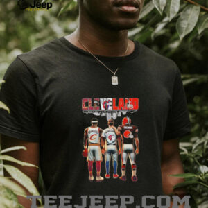 Cleveland sports basketball baseball and football players unisex t shirt (2)
