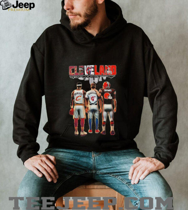 Cleveland sports basketball baseball and football players unisex t shirt (2)