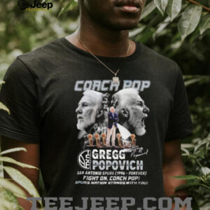 Coach Pop Gregg Popovich Spurs Nation Stands With You Signature...
