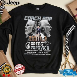 Coach Pop Gregg Popovich Spurs Nation Stands With You Signature...