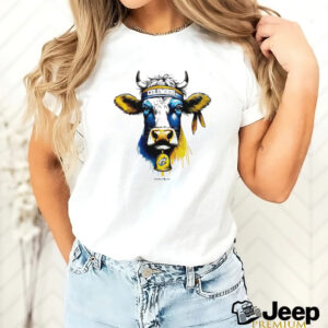 Columbus Clippers MV Sport Everest Sustainable Cow mascot shirt