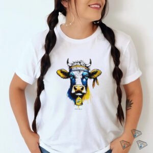 Columbus Clippers MV Sport Everest Sustainable Cow mascot shirt