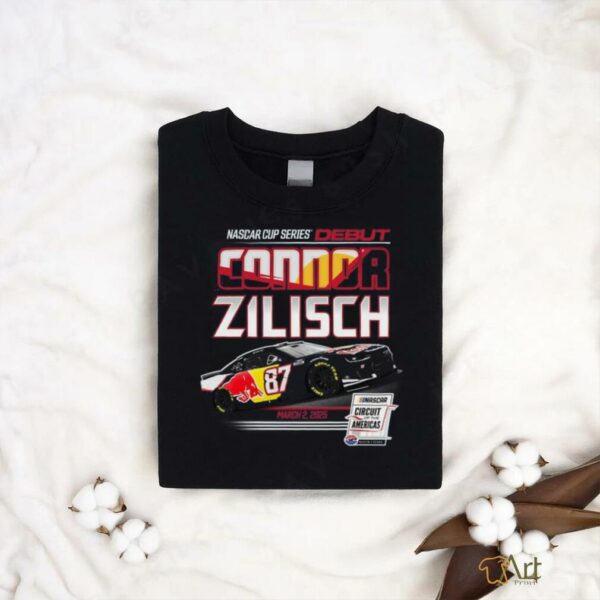 Connor Zilisch Trackhouse Racing Team Collection Heather Navy Red Bull Car T Shirt