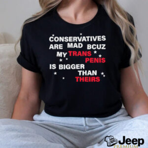 Conservatives are mad bcuz my trans penis is bigger than...
