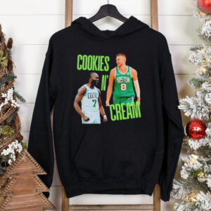 Cookies and Cream Jaylen Brown and Kristaps Porzingis Boston Celtics shirt