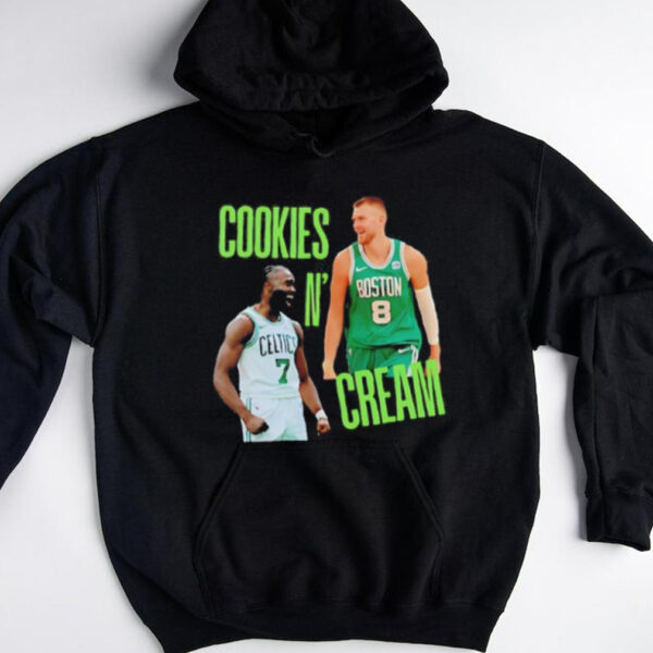 Cookies and Cream Jaylen Brown and Kristaps Porzingis Boston Celtics shirt