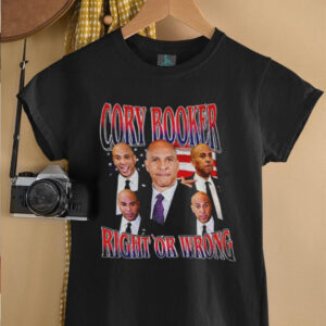 Cory Booker Bootleg Vintage right or wrong shirt