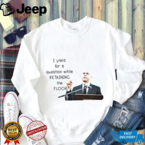 Cory Booker Filibuster I yield for a question while retaining the floor shirt3