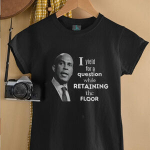 Cory Booker face I yield for a question while retaining the floor shirt0