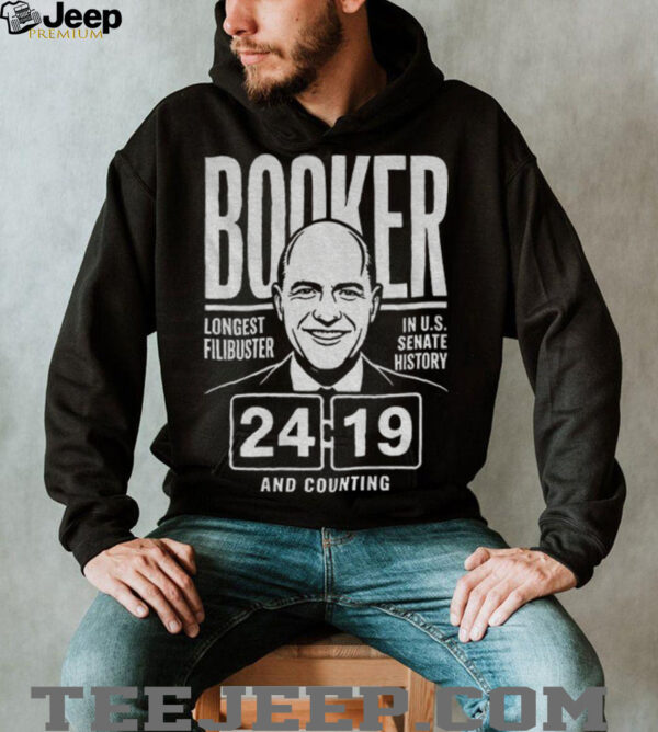 Cory Booker longest Filibuster in US Senate history 24 19 and counting shirt