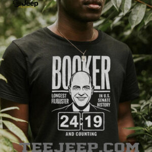 Cory Booker longest Filibuster in US Senate history 24 19 and counting shirt3