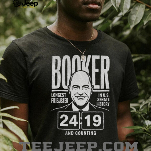 Cory Booker longest Filibuster in US Senate history 24 19 and counting shirt