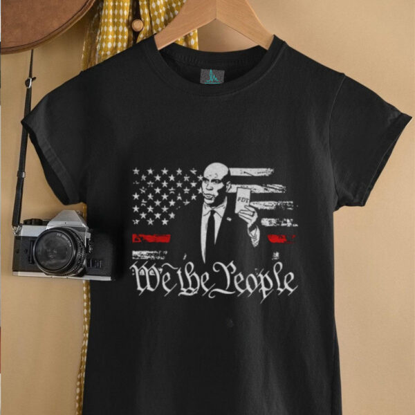 Cory Booker we the people FDT card American flag shirt