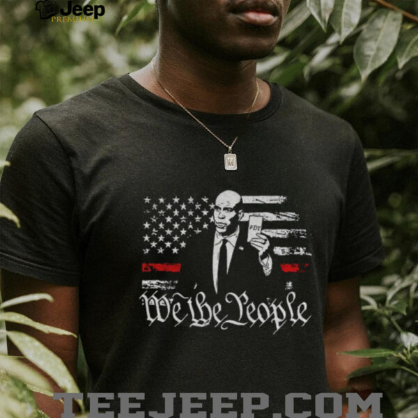 Cory Booker we the people FDT card American flag shirt