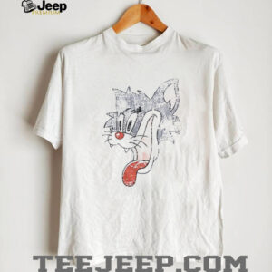 Crazy Cat Smiling Psycho Ringer shirt