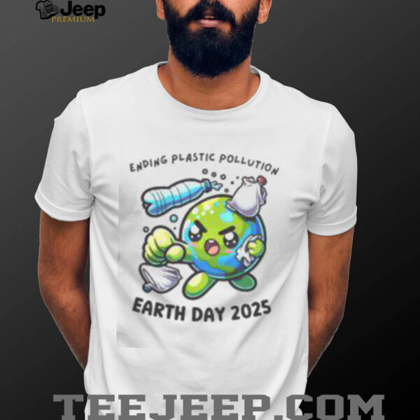 Cute World Environment Day 2025 Ending Plastic T Shirt