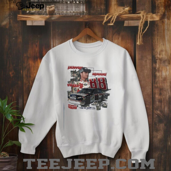 Dale Earnhardt Jr power speed victory Hendrick Motorsports National Guard signature shirt