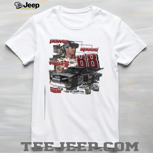 Dale Earnhardt Jr power speed victory Hendrick Motorsports National Guard signature shirt