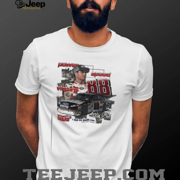 Dale Earnhardt Jr power speed victory Hendrick Motorsports National Guard signature shirt