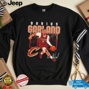 Darius Garland Cleveland Cavaliers Shattered Signature T Shirt1