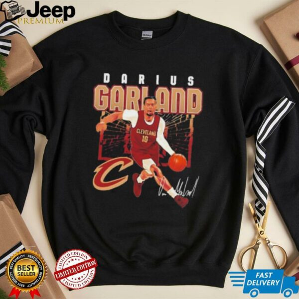 Darius Garland Cleveland Cavaliers Shattered Signature T Shirt
