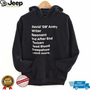 David DB Andry writer resonant end after end denizen dead blood creepshow and more shirt5