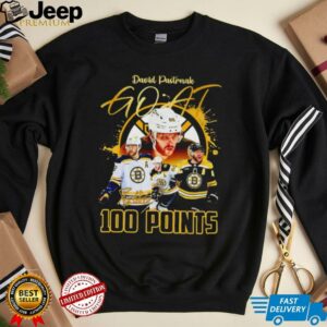 David Pastrnak Goat 100 points shirt